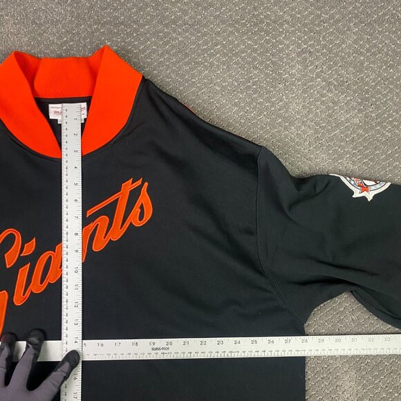 San Francisco Giants Mitchell & Ness 1984 All Star Jacket Men's 3XL Black - Picture 8 of 10